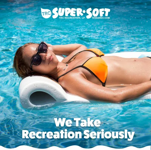 Miniatura 7 de TRC Recreation Sunsation 1.75" Thick Foam Pool Float Lounger w/ Headrest for Lounging & Sunbathing in Swimming Pools, Beaches & Lakes, 70" x 26 Azul