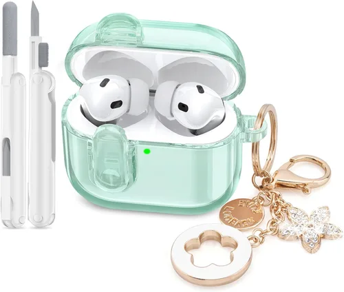 Miniatura 10 de Funda para Apple Airpods iPods Pro 3, fundas transparentes 2025 lindas mujeres, VISOOM Cute Air Pods Pro3 funda transparente para Airpods iPods Pro