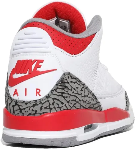Miniatura 3 de Jordan Boys Grade School Jordan 3 Retro "Fire Red" BlancoRojo fuego-negro