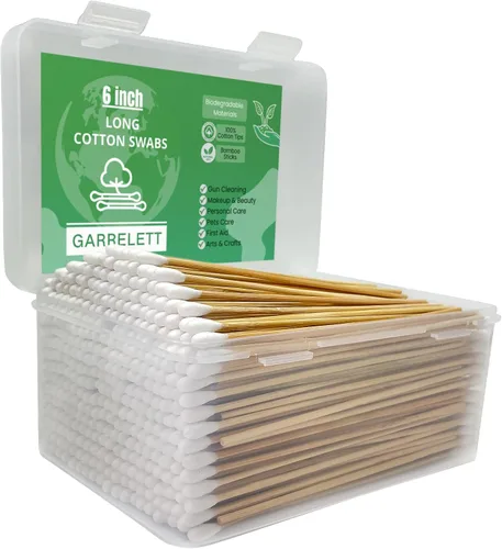 Miniatura 12 de 6 Inch Long Cotton Swabs, Pointed/Round Tips for Detail Cleaning, Gun Cleaning Supplies, Keyboard, Electronics, Crafts and Hard-to-Reach Areas