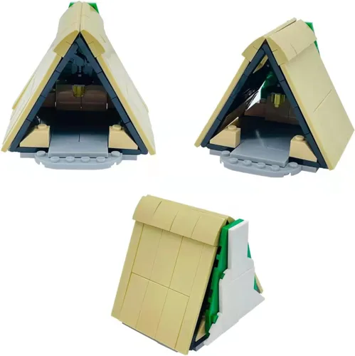 Miniatura 2 de Kit de bloques de construcción para camping, tienda de campaña hoguera, luces de campamento, naturaleza, glamping, actividades al aire libre