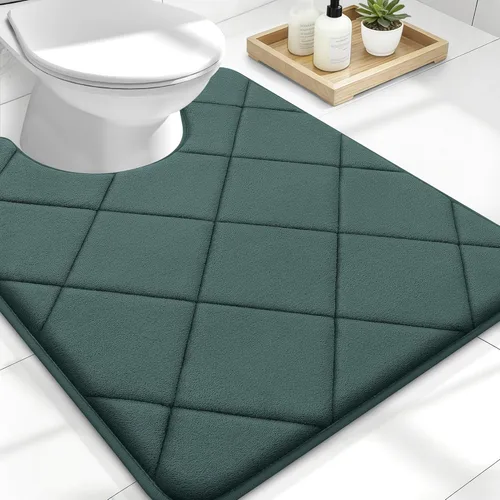 Miniatura 162 de OLANLY Tapete de baño de espuma viscoelástica de 24 x 16 pulgadas, ultra suave y absorbente, lavable a máquina, cómodo tapete de baño para suelo