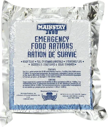 Mainstay Raciones de emergencia – 3600 calorías Barras