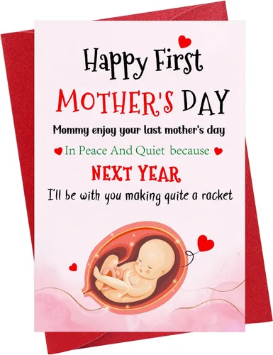 Miniatura 8 de WaaHome Tarjeta del primer día del padre para nuevo papá, de bebé, hija, hijo, divertida tarjeta de regalo para el primer día del padre para primera