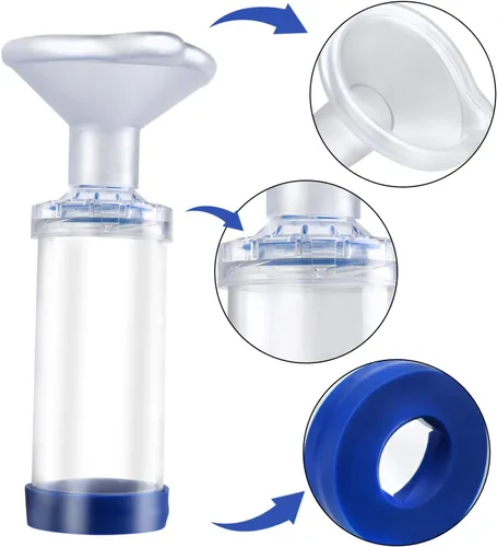 Miniatura 3 de Espaciador inhalador de gato/perro, inhalador de gato, cámara de aerosol felino, viene con máscara de 2 tamaños para gato/perro e instrucciones