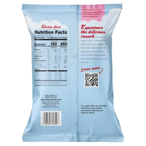 Miniatura 8 de Seneca Pink Lady Chips de Manzana Hechos de Manzanas Pink Lady Recién Cosechadas Huertos del Valle de Yakima Recogidos Estacionalmente