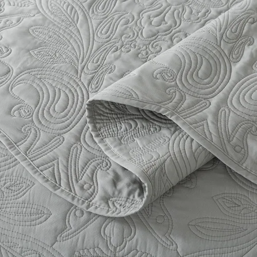 Miniatura 264 de HoneiLife - Juego de colcha de tamaño Queen, juego de ropa de cama de pana bordada de 3 piezas, colcha de lujo, ligera, cálida, para todas las Pana