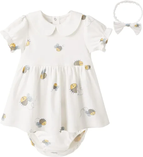 Miniatura 10 de pureborn Vestido de bebé niña 0-24 meses