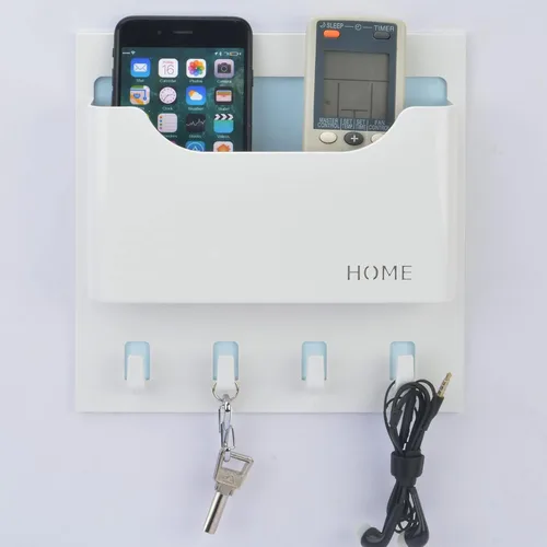 Miniatura 5 de Organizador de mesita de noche, adhesivo para colgar en la pared, estante flotante para entrada, correo/llaves, bueno para el hogar, dormitorio