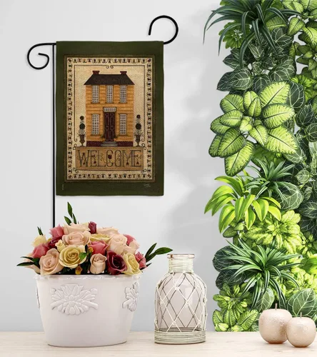 Miniatura 9 de Bandera de bienvenida para el jardín de la casa amarilla – Country Living Primitive Farm Western Barn American Rustic Cowboy Rural Ranch – Cartel