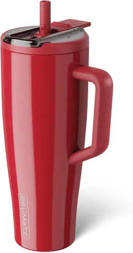 Miniatura 61 de BrüMate Era Flip - Vaso de 30 onzas con tapa con pajilla cubierta 100 % a prueba de fugas, popote higiénico cubierto, botella de agua de acero