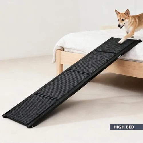 Miniatura 9 de Dog Ramp for Car 71" Long & 19.3" Wide Portable Dog Ramps for Large Dogs with Non-Slip Rug Surface Dog Car Ramp for SUV Car & Truck, Folding Dog