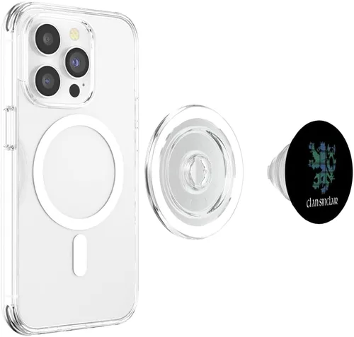 Miniatura 4 de Clan Sinclair Tartan Scottish Family Name Scotland Pride PopSockets MagSafe PopGrip for iPhone
