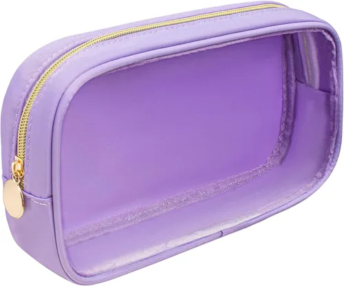 Miniatura 11 de KOTORA Bolsa de maquillaje transparente, bolsa de cosméticos, pequeña bolsa pequeña, bolsa de aseo aprobada por la TSA, bolsas de aseo