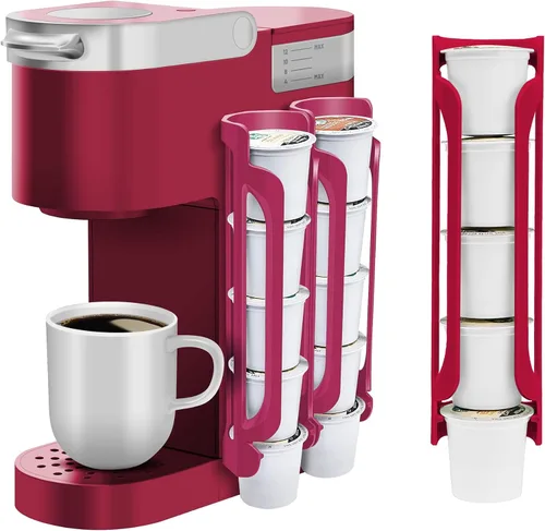 Miniatura 13 de Soporte para tazas K para Keurig: soportes para cápsulas de café para mostrador de espacio pequeño, soportes para Kcup para montaje en pared