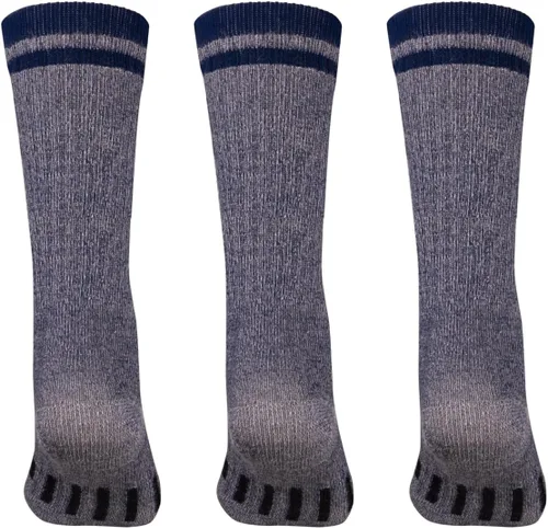 Miniatura 2 de MERIWOOL Calcetines de senderismo de lana merino para hombres y mujeres 3 pares de peso medio acolchados cálidos y transpirables