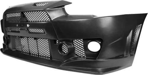 Miniatura 4 de Conversión de parachoques delantero compatible con MITSUBISHI LANCER 2008-2015, kit de carrocería de conversión de cubierta de parachoques negro PP