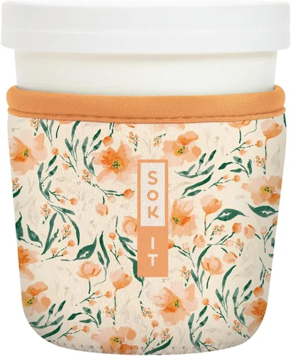 Miniatura 9 de Sok It IceCreamSok - Funda de neopreno aislada (flores abstractas, pintas de helado cónicas)