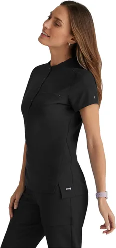 Miniatura 3 de BARCO Grey's Anatomy Spandex Stretch Direct - Camiseta médica para mujer, cuello a presión