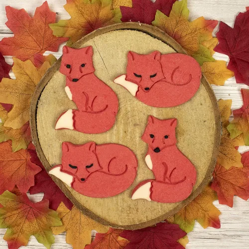Miniatura 7 de Juego de 2 cortadores de galletas Fox (diseños: Fox Sleeeping and Sitting), 2 piezas - Bakerlogy