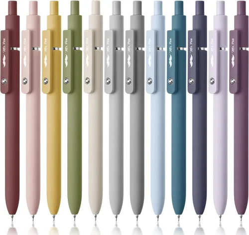 Miniatura 12 de Mr. Pen - Bolígrafos de Gel Retráctiles, Juego de 6, Barriles en Colores Pastel, Tinta Negra, Secado Rápido, Punta Fina de 0.5mm, Estética Linda