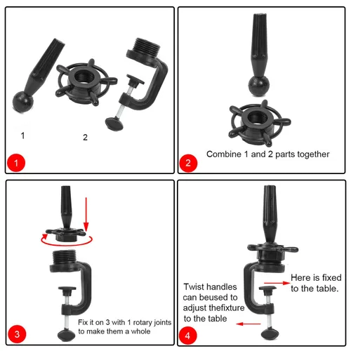 Miniatura 4 de Soporte de Cabeza de Maniquí de Peluca Soporte de Cabeza Soporte de Cabeza de Entrenamiento de Maniquí de Cosmetología Soporte Sujetador Abrazadera