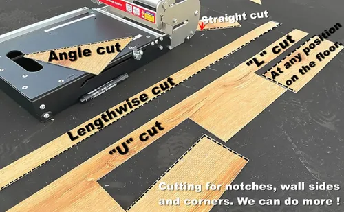 Miniatura 8 de Cortador de tablones de vinilo LVP-230 Pro LVP/LVT/VCT/PVC/WPC/núcleo rígido de 8.9 "- 227 mm; ¡Mejor compra! ¡Se agotará pronto!