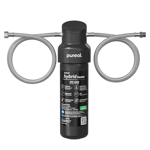 Miniatura 12 de Pureal Hybrid Home PPU-1020D - Sistema de filtro de agua de 2 etapas para debajo del fregadero, 10 K galones, NSF/ANSI 42 y 372, filtro de con grifo
