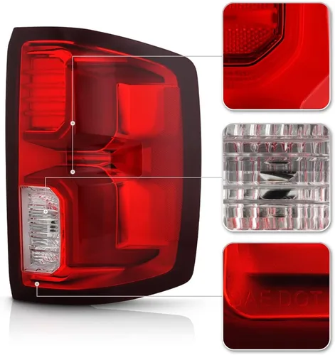 Miniatura 4 de KEEKPO - Para 2016-2018 Chevy Silverado 1500 High Country LTZ Luz Trasera de Freno LED de Tipo Fábrica para Lado Derecho del Pasajero Rojo exótico