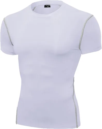 SPVISE - Juego de 1 o 2 camisetas de compresión para hombre, de manga corta, para entrenamiento atlético, top para correr, camiseta fresca y activa