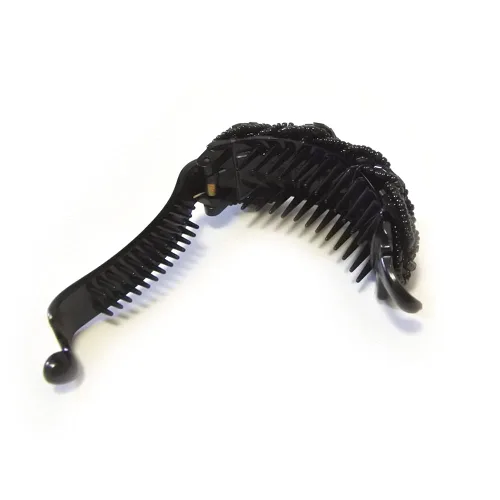 Miniatura 3 de Noble Lady - Soporte para cola de caballo con clip de pelo para mujer (H35) (negro)