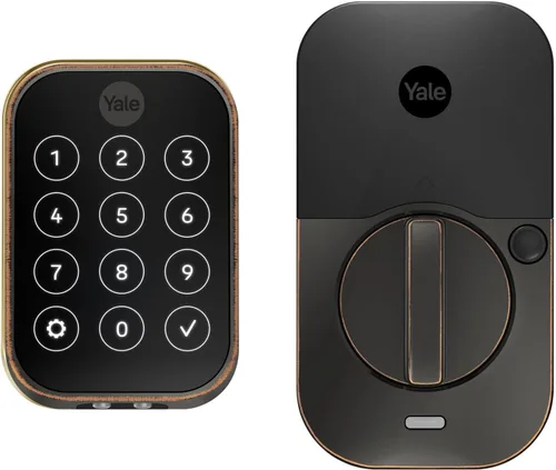 Miniatura 13 de Yale Assure Lock 2 con Wi-Fi – Cerradura inteligente de níquel satinado para puerta delantera con teclado, control de aplicaciones, llave