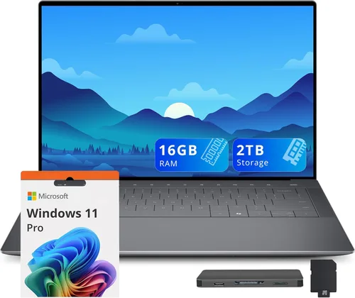 Miniatura 10 de Dell XPS 14 14.5" 3.2K Touchscreen Laptop, Intel Core Ultra 7 255H, 16GB LPDDR5X, 1.5TB Storage (512GB SSD+1TB Docking Station), Backlit Keyboard