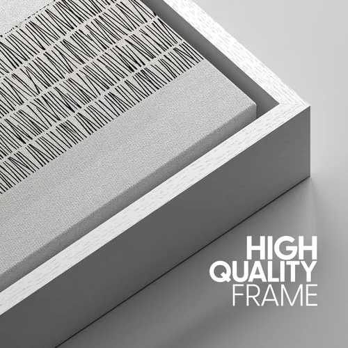 Miniatura 243 de SIGNWIN Lienzo enmarcado para pared, arte con pinceladas de flujo neutro en tonos beige abstractos, ilustraciones, arte moderno, decorativo