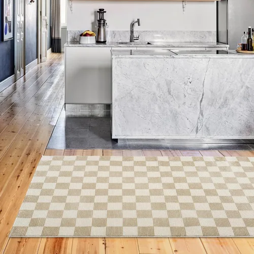 Miniatura 19 de Revival Rugs Stripe - Alfombra lavable de 5 pies 3 x 8 pies para sala de estar o dormitorio, 100% reciclada, certificado Oeko-TEX, pelo mediano