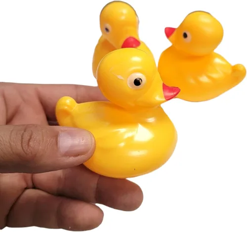 Miniatura 11 de Coloridos patitos flotantes con peso (paquete de 12) flotador de plástico para estanque de patos. (2.75 pulgadas) divertido juguete de juego