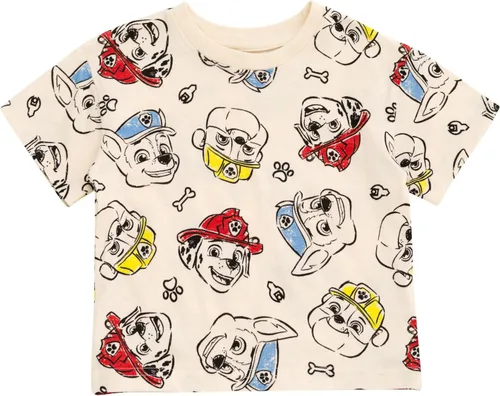 Miniatura 12 de Nickelodeon Paw Patrol - Conjunto de camiseta sin botones y pantalones cortos de felpa francesa, tallas de bebé a niño grande (12 meses - 10-12)