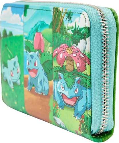 Miniatura 2 de Loungefly Pokemon Bulbasaur Evolution - Cartera con cremallera, Verde, Temática