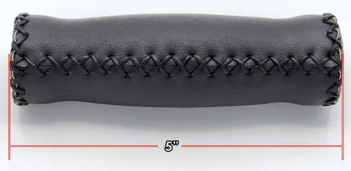 Miniatura 3 de Velo Puños de cuero de vinilo - Negro, para manillar de 7/8" de bicicletas de crucero de playa