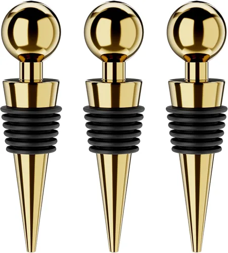 Miniatura 9 de Tapones de vino para botellas de vino, 3 unidades, tapón de botella de vino al vacío con corchos de vino reutilizables de silicona, a prueba