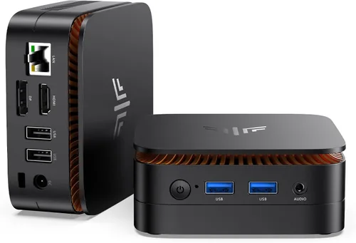 Miniatura 13 de KAMRUI E3B Mini PC con AMD Ryzen 5 7430U (Beat 5500U, hasta 4.3GHz), 16GB LPDDR4X 512GB M.2 SSD, Mini computadora para juegos con USB tipo C