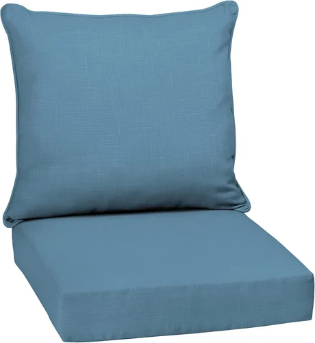 Miniatura 155 de Arden Outdoor Deep Seat Cushion Set, 24 x 24 pulgadas, Cojín para exteriores resistente al clima, a la lluvia y a la decoloración para silla, sofá
