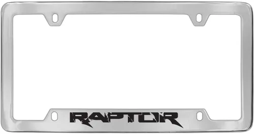 Miniatura 13 de Marco de Placa de Licencia de Metal Negro Ford Raptor