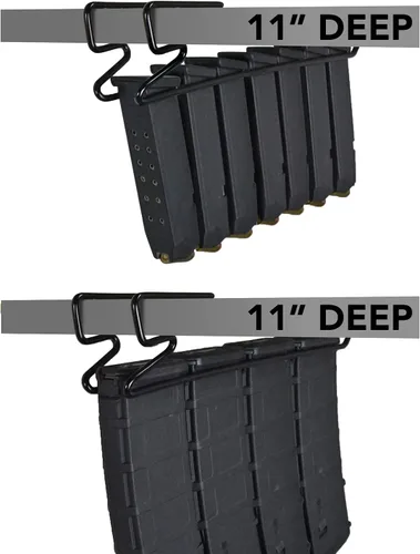 Miniatura 3 de Revistero Magminder Undershelf - Almacena cargadores AR, AK, PMAG y Double Stack con placas base, reimagina tus productos seguros para armas