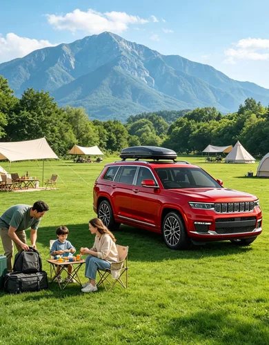 Miniatura 4 de KINGGERI Barras Transversales para Techo de 220 libras Compatible con Jeep Grand Cherokee L 2021-2026 y Grand Cherokee 2022-2026, Rieles de Techo