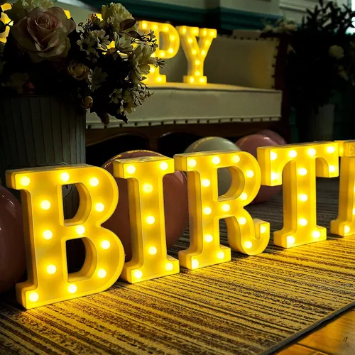 Miniatura 3 de Letrero de letras con luces LED de marquesina de 155 bombillas (tamaño grande)