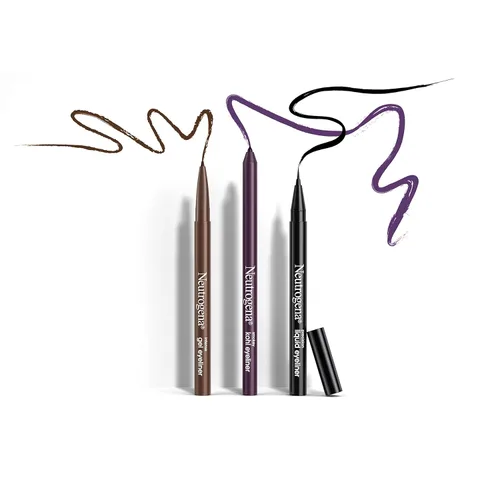 Miniatura 8 de Neutrogena Delineador de Ojos en Gel Intenso, Maquillaje de Ojos con Vitamina E Antioxidante, Delineador de Ojos de Precisión Audaz, Resistente a 30