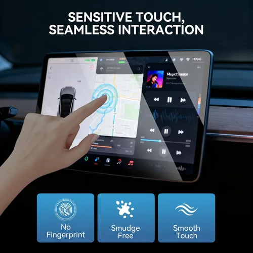 Miniatura 5 de OZPYKAE Protector de pantalla Highland para Tesla New Model Y Juniper 2025 y Model 3 (2024-2026), protector de pantalla Highland, protector