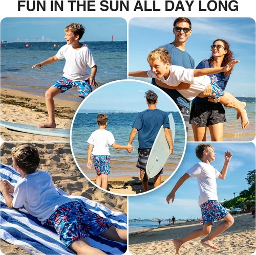 Miniatura 52 de Kanu Surf Traje de baño Yolo de secado rápido UPF 50+ para niños