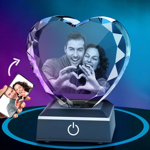 Miniatura 7 de LOJWRY Imagen 3D en cristal, foto de cristal 3D, regalos perfectos para mujeres, hombres, día del padre, día de la madre, Navidad, cumpleaños